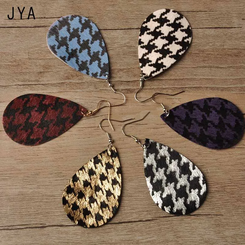 Cpop кожаные серьги с рисунком гусиные лапки модные настоящими перьями Подвесные