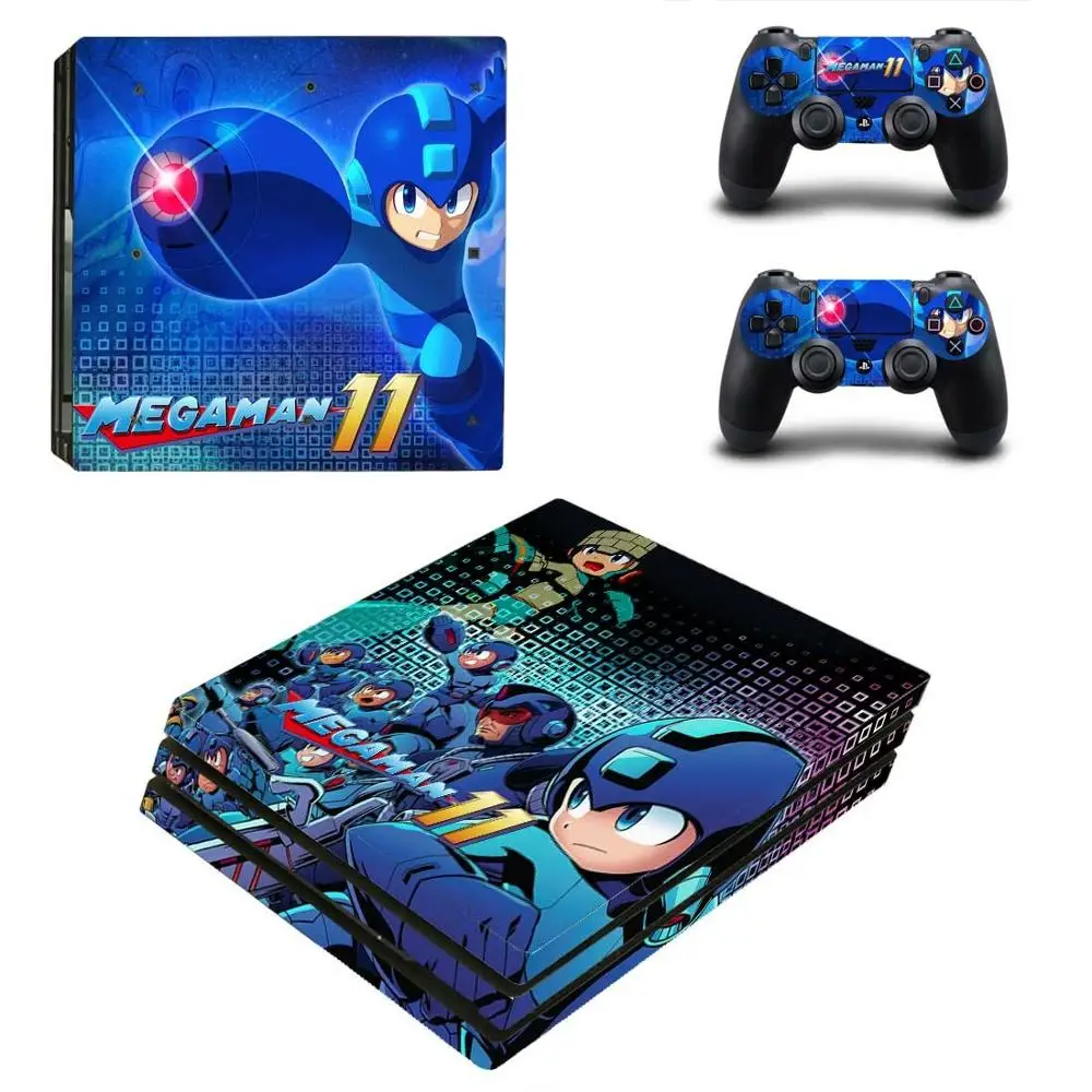 YSP4P-2390 Mega Man PS4 Pro стикер s PS 4 Play станция 4 Pro виниловые наклейки на кожу Pegatinas для playstation 4 Pro консоль и контроллер - Цвет: YSP4P-2390