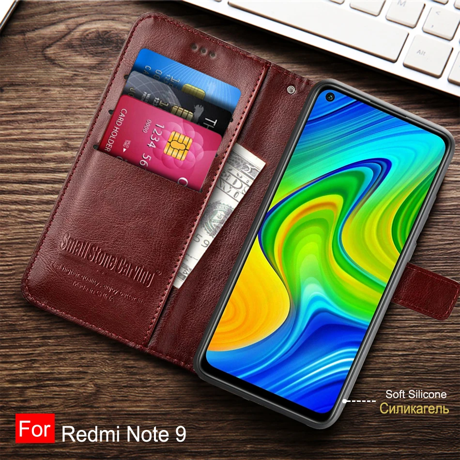 xiaomi leather case card For Xiaomi Redmi Note 9 Case Phone Cover Silicone Soft TPU Back Cases for Xiaomi Redmi Note 9 Case 6.53'' Redmi Note9 Coque flip xiaomi leather case cosmos blue