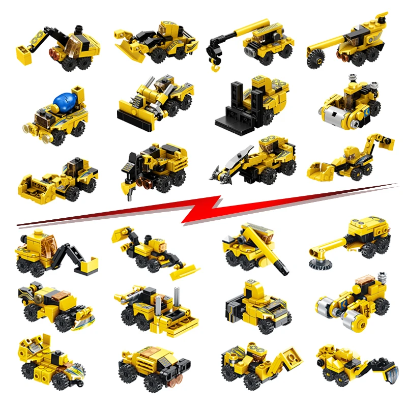 573PCS Building Blocks LegoINGS Technic Marvel Deformation Machine Bricks Super Heroes Children Education Toys for Children