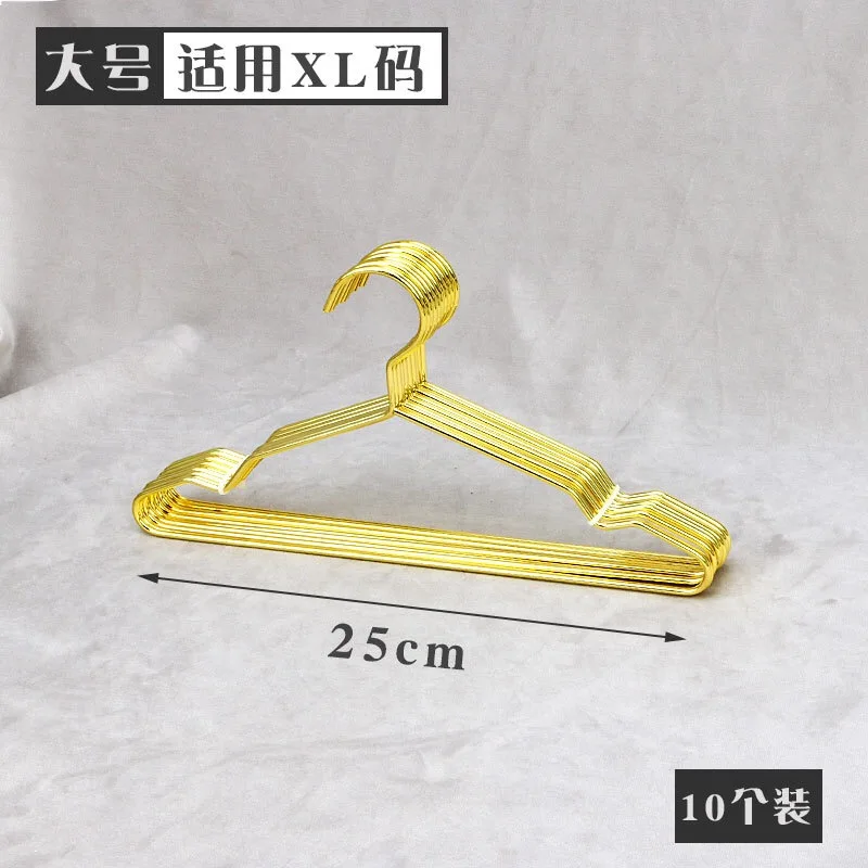 10pcs/Lot Small Size Clothes Metal Pet Hanger Teddy Dog Super Mini Metal  Gold Hanger For Dog Cat Clothes