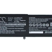 Cameron Sino 3800mAh Battery 753329-1C1, 753703-005, KK04XL for HP Pro x2 612 G1