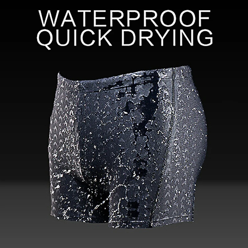 

Men shark swimming trunks new men waterproof briefs quick-drying shorts Male sharkskin game swimwear beach swimsuit