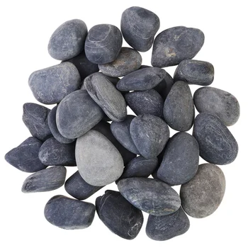 

30pcs Painting Pebbles DIY Drawing Painting Stones Hand-painted DIY Polishing Pebbles 2-4cm(Black)