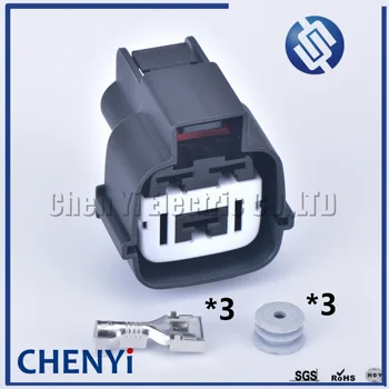 

5set 3pin 7.8mm MG642292-5 Female automotive waterproof wire harness connector electronic fan plug connector DJ7032K-7.8-11