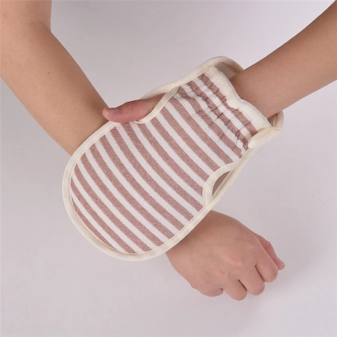 

2 pieces Two-sided Dry Skin Shower Thicken Mitten Remove Massage Gloves Exfoliating Bath Dead Skin