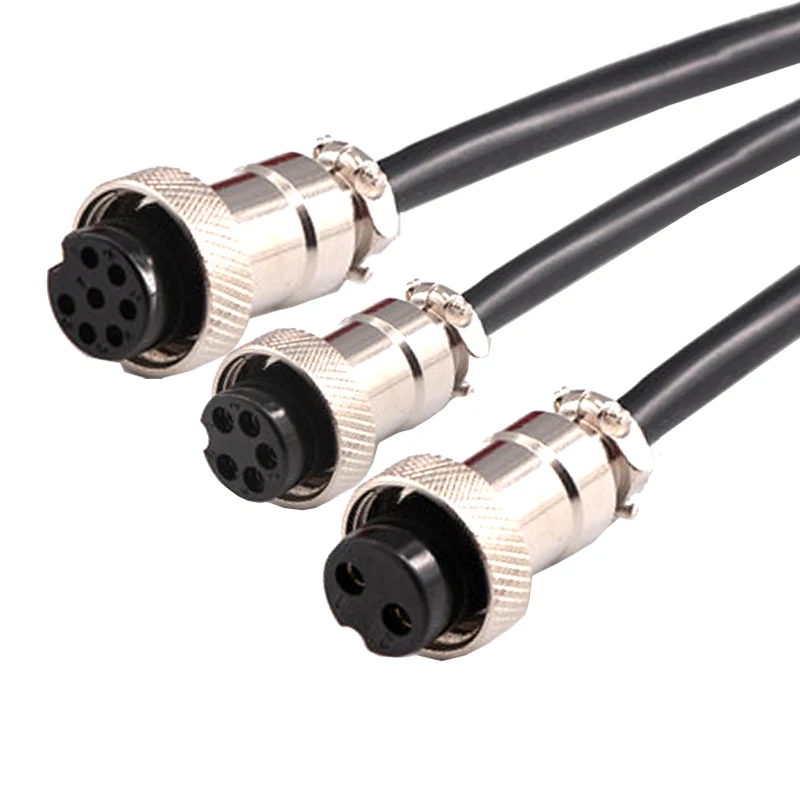 GX16-conector hembra de 2/3/4/5/6/7/8/9/10 pines, Cable de alimentación de aviación aérea, toma de Línea alámbrica de Terminal eléctrica con Cable de 1,5 m 1m, nuevo