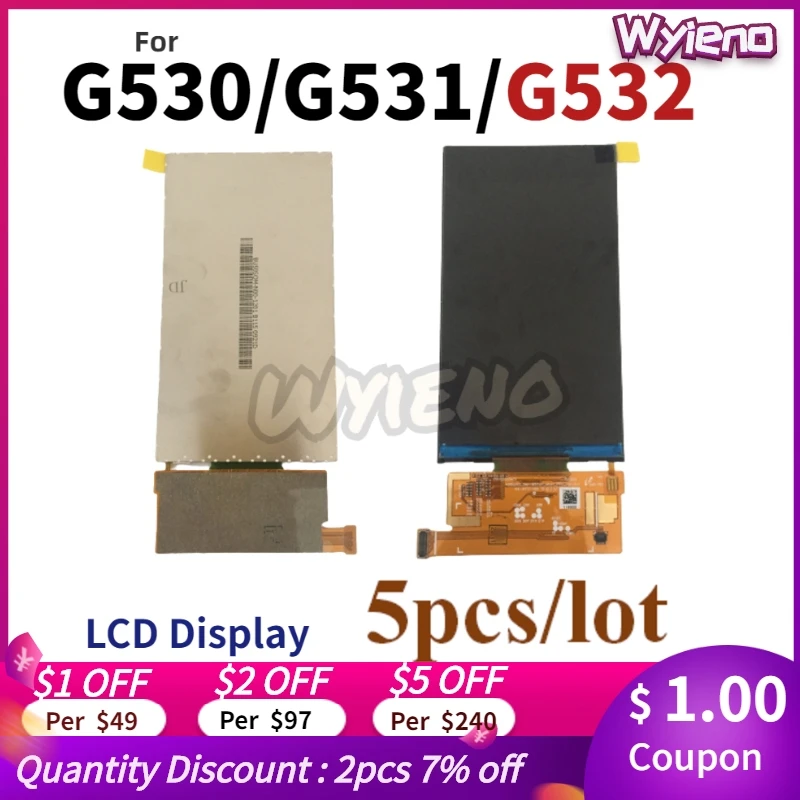 Wyieno 100% протестированный ЖК экран для Samsung Grand Prime G530 G531 J2 G532 Замена экрана 5