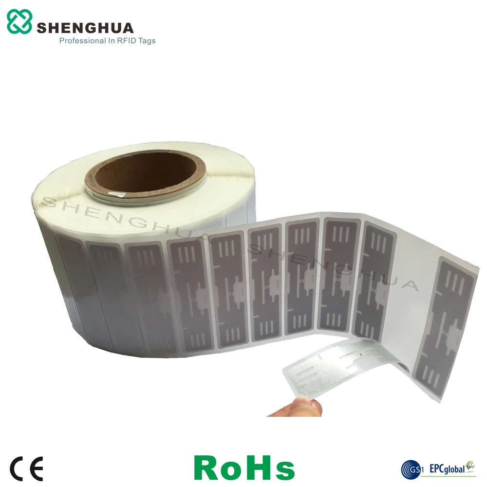 2000pcs/lot  Long Range UHF RFID Tag For Asset Tracking Passive Smart Paper Label Sticker