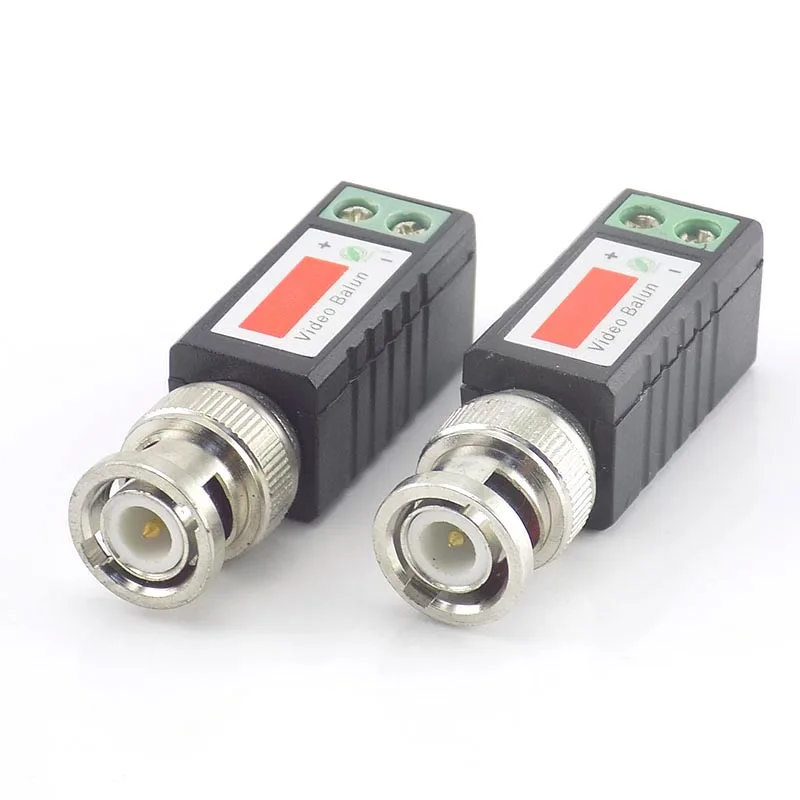 10 пар CCTV камера витой Bnc пассивный видео компенсационный трансивер Bnc Мужской коаксиальный Cat5 Utp кабель коаксиальный переходник для Cctv Cam J17