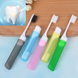 Portable folding outdoor travel camping toothbrush foldable toothbrush plastic