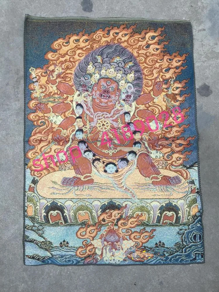 Тибетский буддизм Thangka Jin шелковая вышивка | Дом и сад
