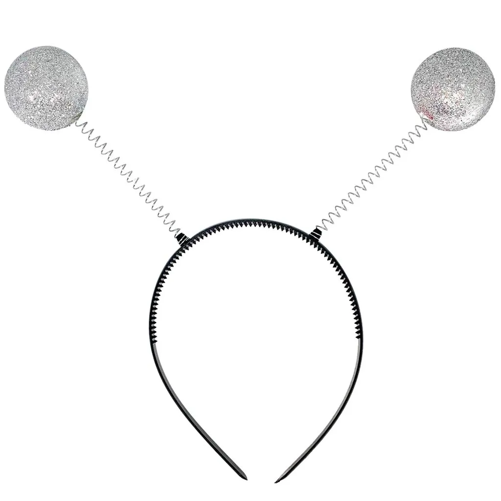 Silver Hair Accessories Martian Alien Headband Hair Accessories Party Costume Headwear Accessory Accesorios Para El Cabello