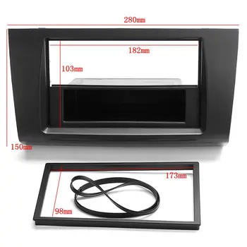 

New 1 or 2 Din Car Stereo Radio Fascia Panel Plate Frame DVD Panel Audio Dash Mount Kit Adapter for Suzuki Swift 2005-2010