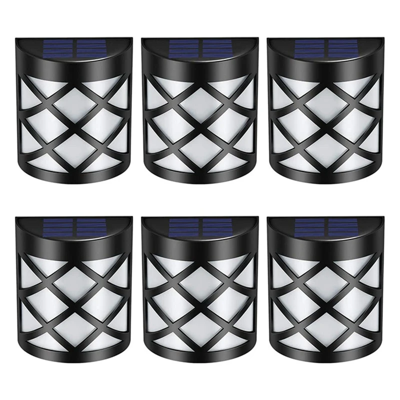 PROD 4001283508131 Solar Fence Deck Light Waterproof Solar Powered Wall
Lights Lighting Decor for Garden Backyard (Pack of 6 Warm White)