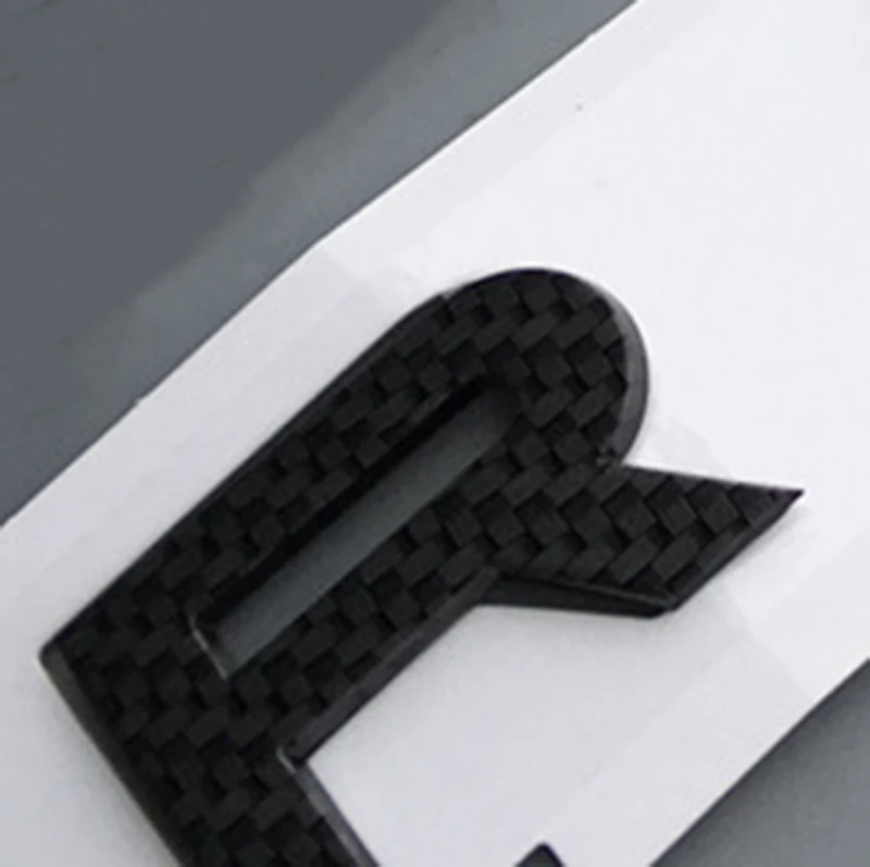 DIY буквы эмблема значок для Range Rover SV автобиография Спорт EVOQUE HSE автомобильный Стайлинг переоборудование Средний капот багажник логотип наклейка - Цвет: carbon fiber
