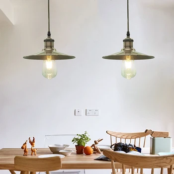 

Vintage Loft Industrial Lustre Edison Pendant Lamp Restaurant Kitchen Dinning Room Indoor Home Decor Lighting 5W LED Light Bulb