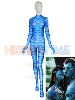 

Neytiri Suit Avatar 2 Na'vi Female Girls Women Ladys Cosplay Costume with Tail 3D Print Spandex Halloween jumpsuit