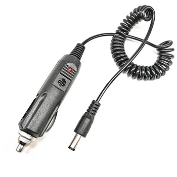 

DC 12V Car Charger Charging Cable Spring Cord Line for Baofeng Two Way Radios Walkie Talkie UV-5R 5RE PLUS UV5A+