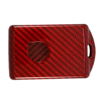 

Premium Real Carbon Fiber Remote Red Key Fob Cover Fit for VOLVO XC40 XC60 XC90 S90 V90