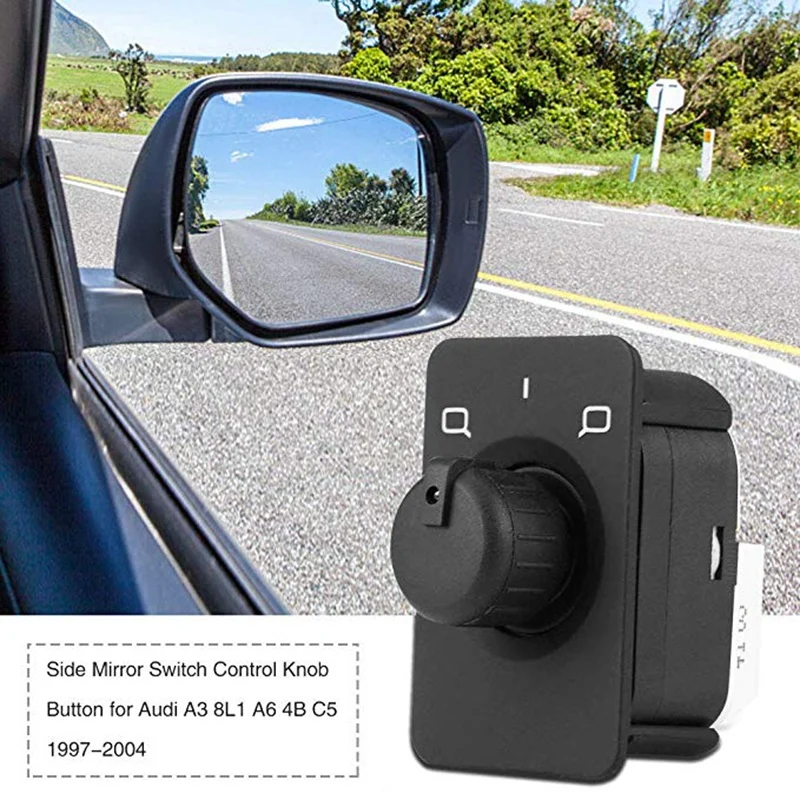 

Car Side Mirror Switch Control Knob Button for Audi A3 8L1 A6 Avant 4B C5 1997-2004 4B0959565A