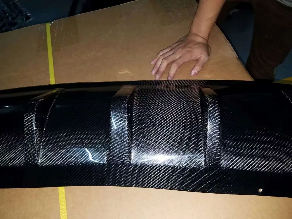 20-100% Real carbon fiber，Free Shipping Carbon Fiber Front and Rear Car Bumper Guard for Porsche Cayenne 2015-2017
