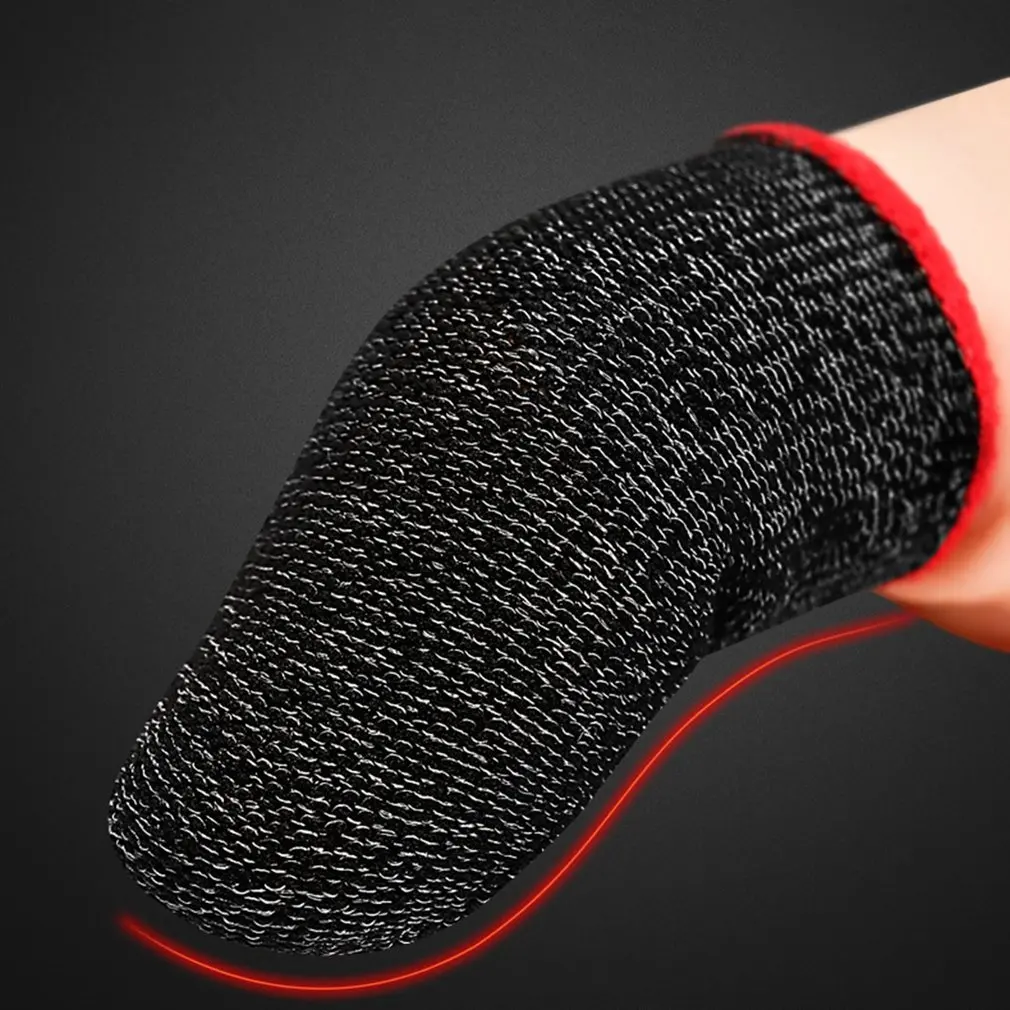 Gaming Finger Sleeve Game Controller Sweatproof Gloves Breathable Fingertips For Mobile Games Touch Screen Finger Cots Cover