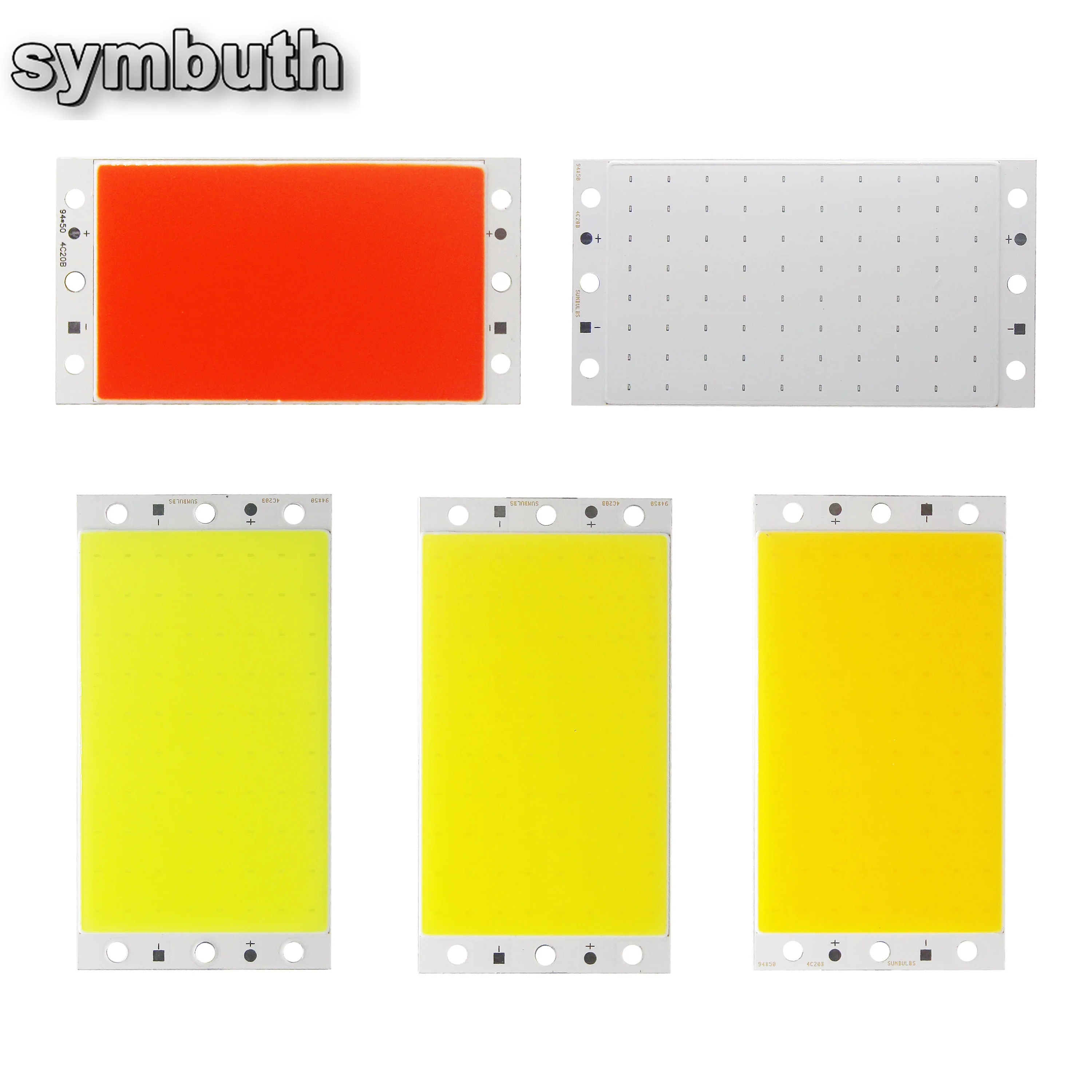 DC 12V 16W 94x50mm COB LED 패널 광원 칩 온보드 LED 스트립 매트릭스 램프 DIY 하우스 조명 발광 다이오드, DC 12V 16W