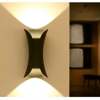 

Black White Stairs Led Wall Lights for Home Deco Indoor Outdoor Led Wall Lamps Waterproof Aluminum Up Down Lighting