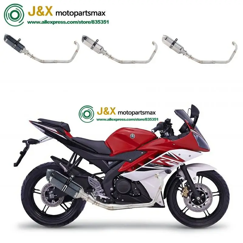 Полная выхлопная система мотоцикла Escape slip on для yamaha YZF R15 MT15 MT-15 2008- средняя труба глушителя DB-Killer