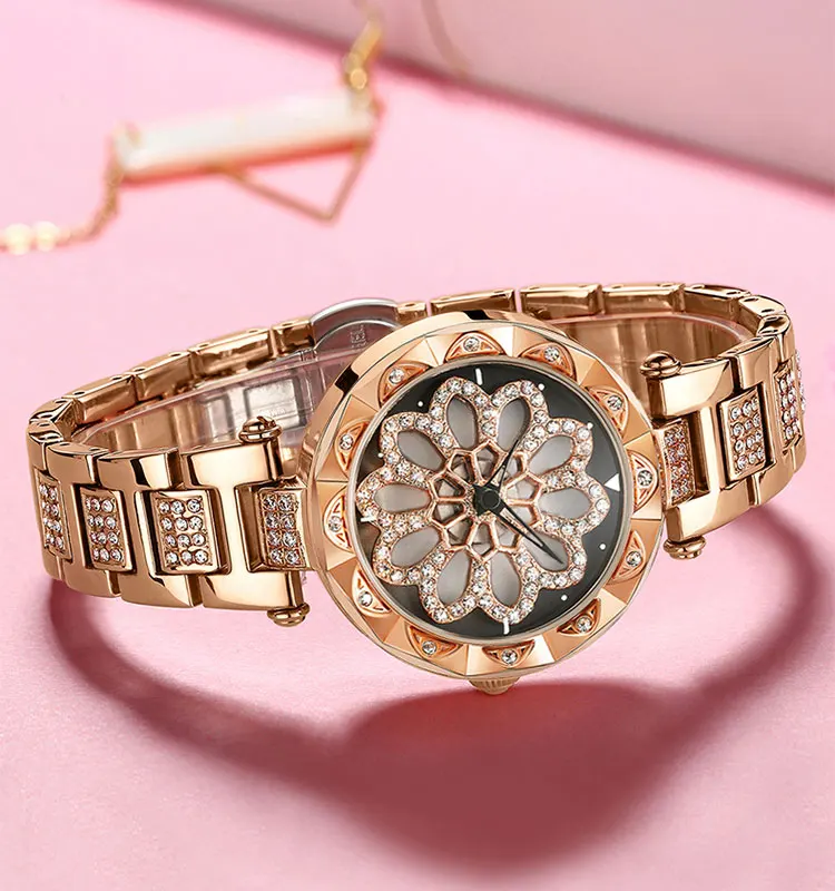 ABORNI, модные роскошные женские наручные часы, Топ бренд, розовое золото, стальной ремешок, водонепроницаемые женские часы-браслет Zegarek Damski