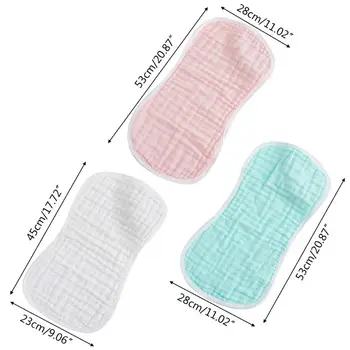 

5PCS Cotton Baby Burp Cloth Absorbent Bibs Burping Rags Newborn Feeding Towel K1KC