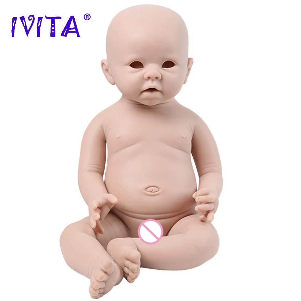 IVITA WG1519 48 см (19 дюймов) 3700 г реалистичные силиконовые куклы для новорожденных детей неокрашенные