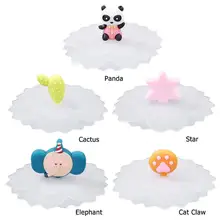 Вишневый цвет силикагель крышка чашки практичная Гибкая легко носить с собой гибкость термостойкая Прозрачная силиконовая крышка чашки