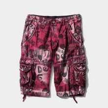 Летние новые большие размеры 29-42 свободные мужские s военные карго шорты армейские камуфляжные шорты мужские повседневные шорты-бермуды Masculina