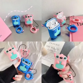 

Cartoon Stitch bluetooth earphone protection box, suitable for Airpods1 2 3 i14 i18 i30X i1000TWS