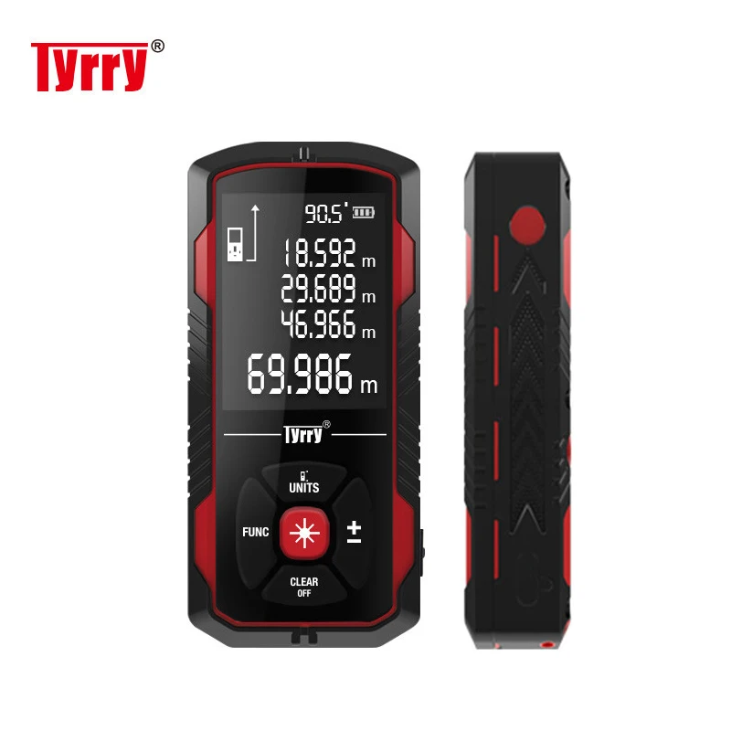 

New TYRRY laser distance meter electronic roulette laser digital tape rangefinder trena metro laser range finder measuring tape