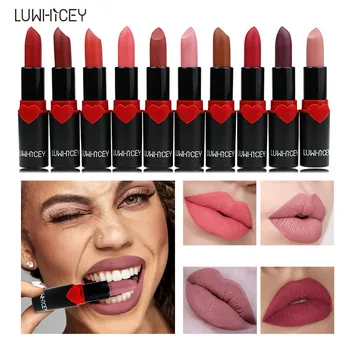 

Brand 10 Colors Velvet Matte Lipsticks Waterproof Matte Lipstick Beauty Lips Cosmetics Easy to Wear Matte Batom Makeup Lipstick