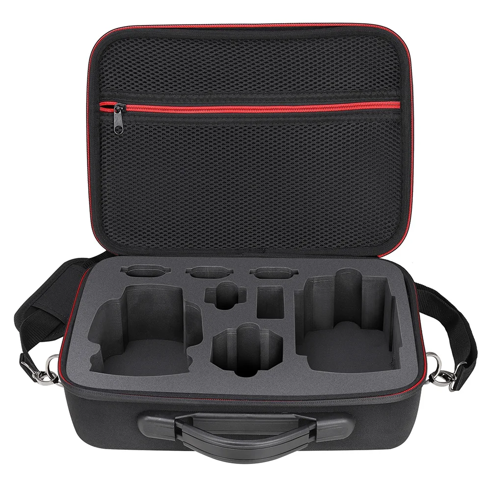 Sac à dos pour drone DJI avec étui résistant à l'eau et aux chocs, posé sur une surface rocheuse en extérieur.