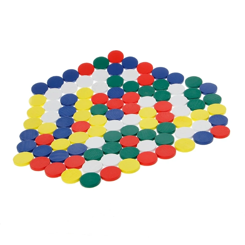 Colorful Montessori Wooden Round Plate Circles Math Toy Kids Baby Early Teaching