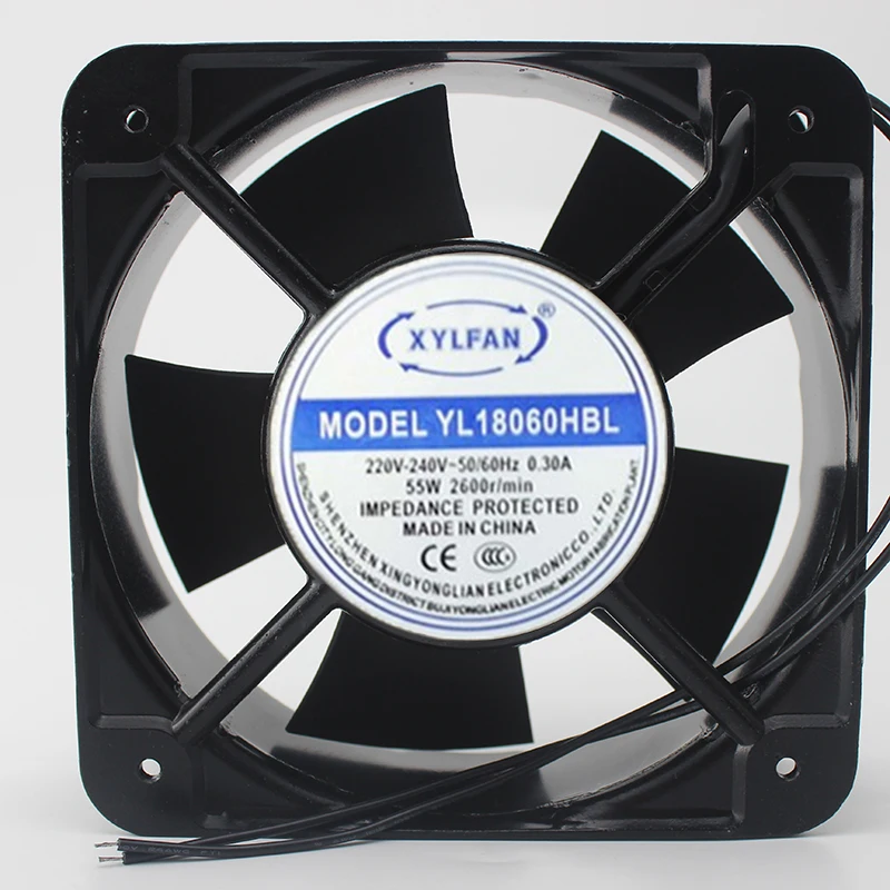 Вентилятор охлаждения сервера XYLFAN YL18060HBL 380 В переменного тока 180 А 180x60 мм 2 провода