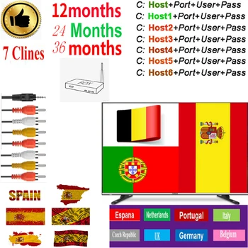 

Cccam Europa 36month Spain Portugal Germany Poland Satellite tv Receiver 1-7Clines For DVB-S2 X800 X800S V7 v7s v8 nova V9