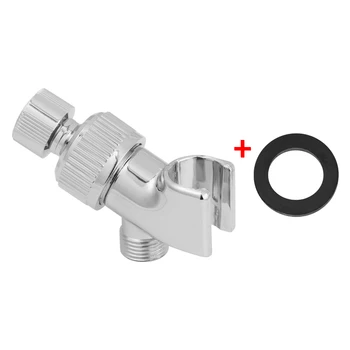 

Silver ABS Shower Head Bracket Universal Adjustable Shower Arm Holder Bathroom Durable Hardware Splitter High Quality 2020 New