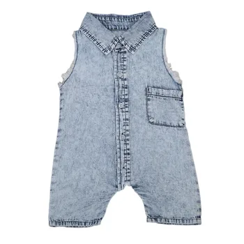 

New Denim Baby Clothing Newborn Baby Romper Infant Boy Girl Jumpsuit Clothes Outfits