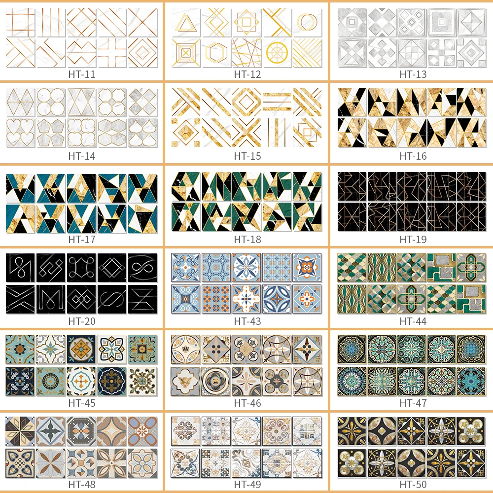 10 шт. водонепроницаемые самоклеящиеся наклейки на плитку | Дом и сад