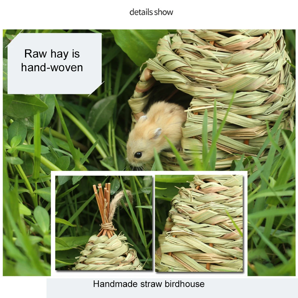 Инновационная Птичье гнездо соломенный птичий домик Гибискус трава Тыква скворечник садовые украшения