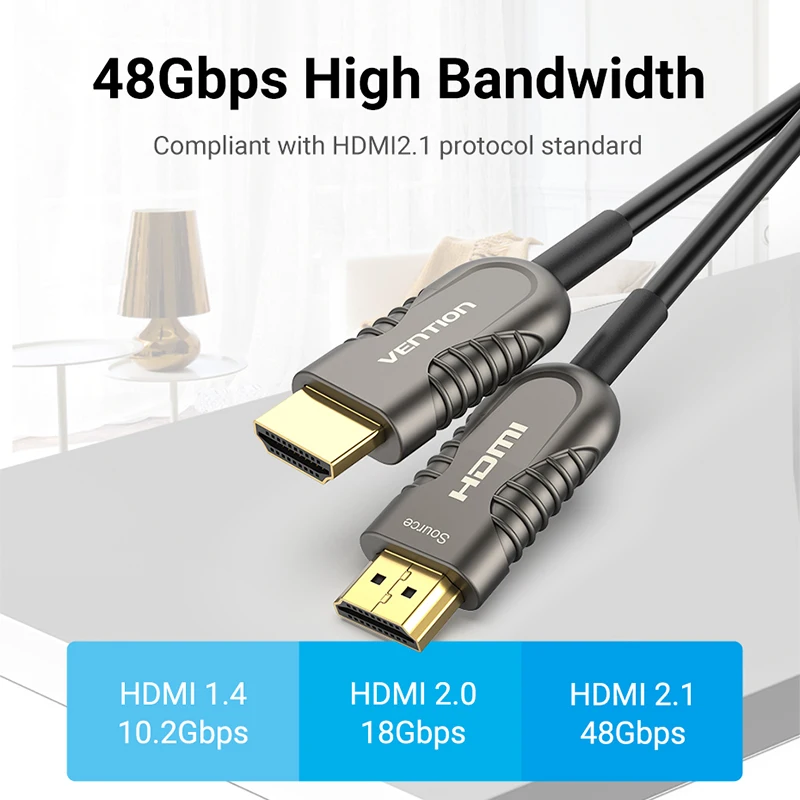 Vention HDMI 2 1 кабель волоконно оптический 8 к 48 Гбит/с Высокая скорость HDR для HD TV Box