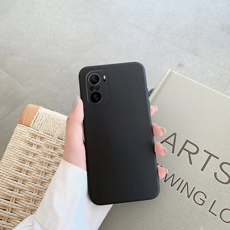 Für XiaoMi RedMi Hinweis 10 10s 10T 10 Pro Platz Flüssigkeit Silikon Fall Hinweis 9 9S 9T 9A 9AT NOTE10 5G 4G Mode Gummi Weichen_voghion.com