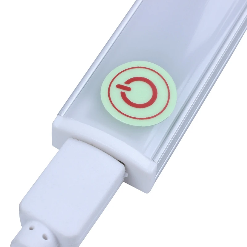USB 30CM 6W 21 LED Rigid Strip Hard Bar Light Tube Lamp DC5V Touch Switch Safe
