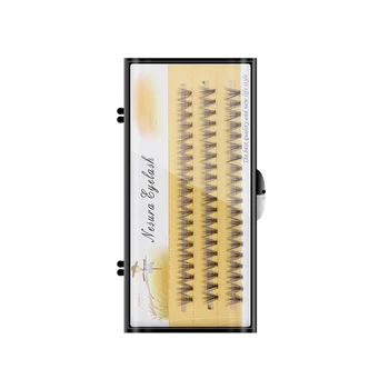 

10 Root False Eyelashes Individual 60 pcs Natural Long Mink Fake Eylashes Extension Handmade Soft Faux Eye Grafting lashes